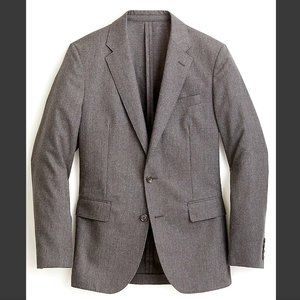 Ludlow Slim-fit unstructured suit jacket and pants in English wool-cotton twill